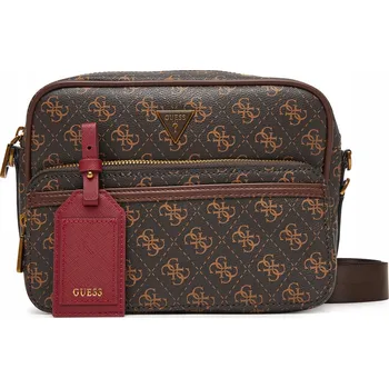 GUESS ORIGINÁLNÍ TAŠKA KABELKA PŘES RAMENO REPORTER PÁNSKÁ HNĚDÁ