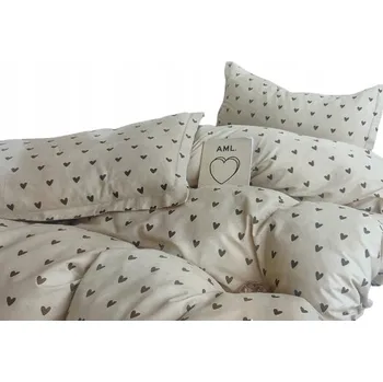 Povlečení SADA LŮŽKOVÉHO SADA POVLEČENÍ 200x220 cm OBOUSTRANNÉ POVLEČENÍ 100% BAVLNA 3DÍLNÁ