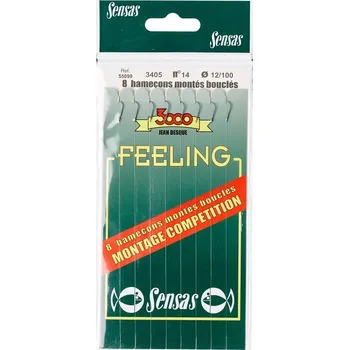 Umělá nástraha Navázaný háček Feeling 3405 Black 18cm 8ks - 18/0,09mm