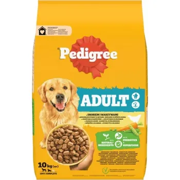 Krmivo pro psa PEDIGREE Adult s Drůbežím a Zeleninou Střední a Velké Rasy 10 kg
