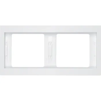 vypínač Dvojitý Rámeček Berker bílý