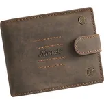 Mercucio stylová hnědá pánská kožená peněženka se zapínáním 2911820