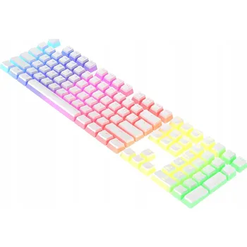 Klávesnice Mechanická klávesnice Keycaps PBT Pudding White