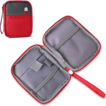 Lékárnička Mini lékárnička, Přenosná mini lékárnička, Taška na léky, Kompaktní lékárnička, Prázdná lékárnička,