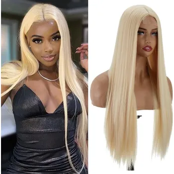 Paruka Dlouhá rovná blond paruka Porsmeer