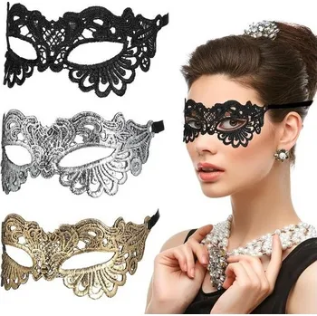 Karnevalová maska 3dílná sada maškarních krajkových masek, benátská maska pro ženy, sexy krajková maska, maska na
