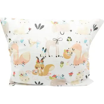 Dekorativní polštářek Bylinkový polštářek Levandulové pohlazení - Lesní zvířátka - rozměr 35 cm x 28 cm