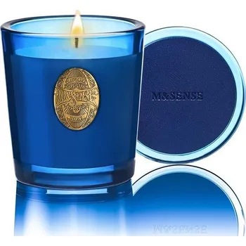 Svícen Vonná svíčka M&SENSE Ocean Dream, 260g vonné svíčky ve skleněné dóze, přírodní sójová svíčka, doba