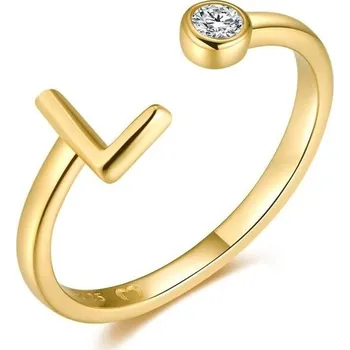 Prsten Dámské stříbrné prsteny 925 s iniciálami. Dámský stříbrný prsten 925 se stříbrnou nebo zlatou