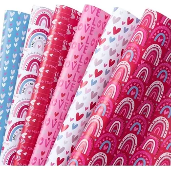 Party dekorace Balicí papír Holijolly na Valentýna - 12ks