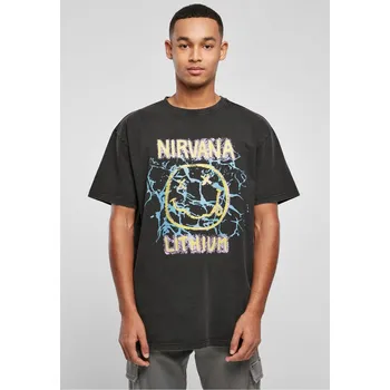 Pánské tričko Nirvana Lithium - černé Mister Tee šedá 2588490