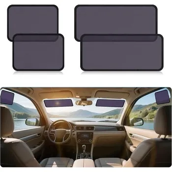 Příslušenství pro GPS ZATOOTO 4dílná sada slunečních clon do auta s UV ochranou, univerzální sluneční clony do auta pro