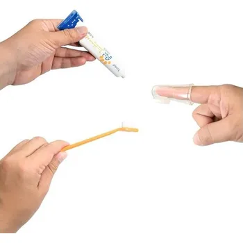 Zubní kartáček pro psy se 2 kartáčky Aomhrek