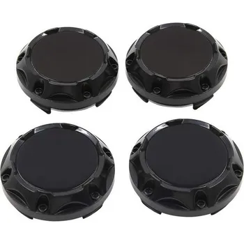 Náboj kola Mapa sourcing 4 ks o průměru 64 mm, 4 klipy na kola a středové kryty nábojů, ochranné kryty, černé