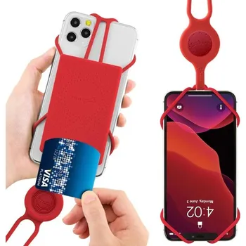 Univerzální řetízek na mobilní telefon BONE s otvorem pro kartu, popruh na mobilní telefon k