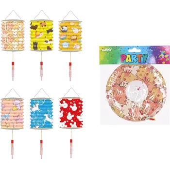 Party dekorace Lampion válec 16 cm Zvířátka