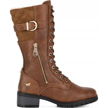 Dámská obuv Mustang Kozačky 1435-602 Hnědé 41