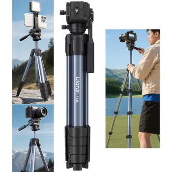Ulanzi TT39 Fotografický stativ 155 cm pro fotoaparát, kameru + držák na telefon