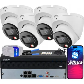 IP kamera Sada IP monitoringu 4x IPC-HDW1839T-A-IL Smart Dual Light 8.3Mpx 4K DAHUA