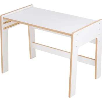 Dětský stůl Plush Nest Dřevěný dětský stolek Montessori – Plush Nest, bílý