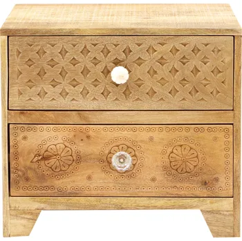 Noční stolek Dřevěný noční stolek z manga 45x50x40