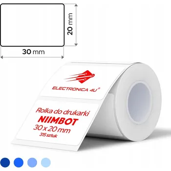 Samolepící etiketa Bílé štítky Niimbot B1 B4 B21 B3S samolepicí samolepky termální 30x20