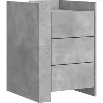 Noční stolek Noční stolek , betonu šedý, 45x50x65 cm