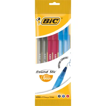 Sada Propiska BIC Traditional, 6 kusů: 2 modré, 2 červené, 2 černé