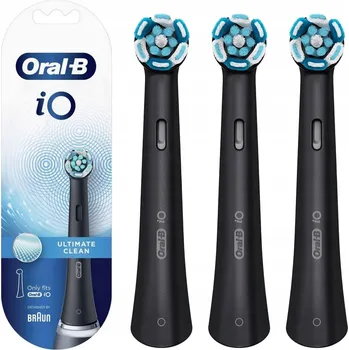 Elektrický zubní kartáček 3x Hlavice pro elektrický zubní kartáček Oral B iO Ultimate Clean Black