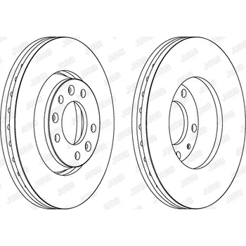 Brzdový systém Brzdový kotouč JURID 562839JC