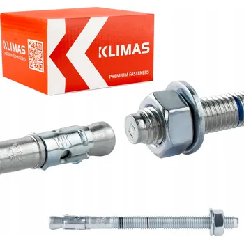 Hmoždinka Ocelová rozpěrná kotva do betonu s klipem A4, 10 x 135 mm, 1 ks Klimas