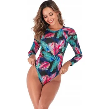 Dámské plavky JEDNODÍLNÉ PLAVKY S DLOUHÝM RUKÁVEM, BARVA S