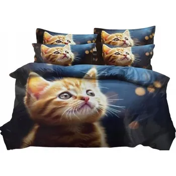 Povlečení Povlečení - 140x200 - Kotě pod dekou bavlna