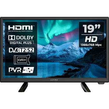 Televizor LED Televize Kiano 198420288860 19" HD Ready černá