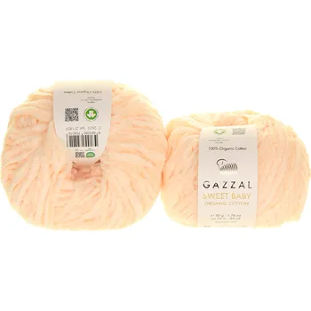 Příze Gazzal Sweet Baby organic cotton 2610 světlounce meruňková
