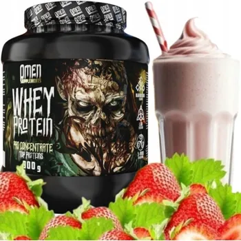 Protein Protein syrovátkový koncentrát - WPC Omen powder 900 g jahodová příchuť