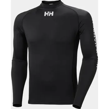 Pánské tričko Lycra tričko Helly Hansen 2024 Waterwear Rash Black - XXL