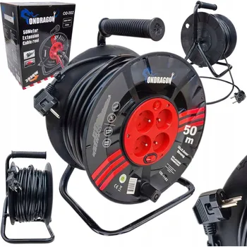 Napájecí kabel PRODLUŽOVACÍ BUBNĚN STAVEBNÍ ZAHRADNÍ 50M 3x2,5 KABEL NA BUBNU + BLOKACE