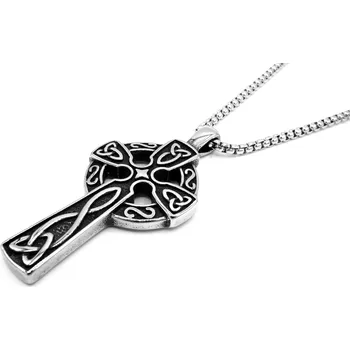 Náhrdelník Steel Jewelry Řetízek a Přívěsek KELTSKÝ KŘÍŽ Chirurgická ocel NH231218 dárkové balení zdarma
