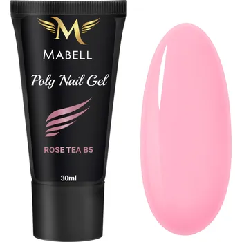 Lak na nehty STAVEBNÍ GEL Akryložel Polygel Acrylgel MABELL Poly Gel na nehty 30g ROSE TEA (Čajová růže)