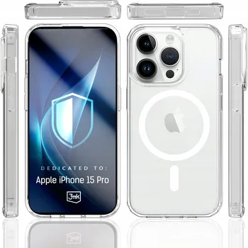 Pouzdro na mobilní telefon Zadní Kryt 3mk pro Apple iPhone 15 Pro bezbarvý