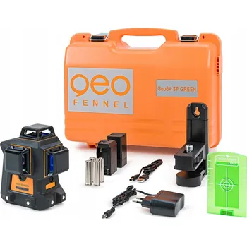 Měřící laser Křížový laser Geo-Fennel Geo6X GREEN KIT Selection PRO 160 m