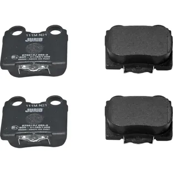 Brzdová destička Sada brzdových destiček, kotoučová brzda JURID 573915J : 1