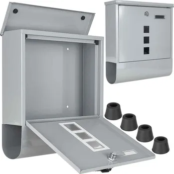 Poštovní schránka Poštová schránka 34 x 30 x 10 cm, sivá, GEKO