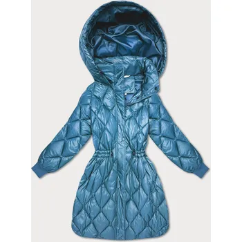 Světle modrá široká dámská zimní oversize bunda Minority (M2-6518-30) odstíny modré L (40)
