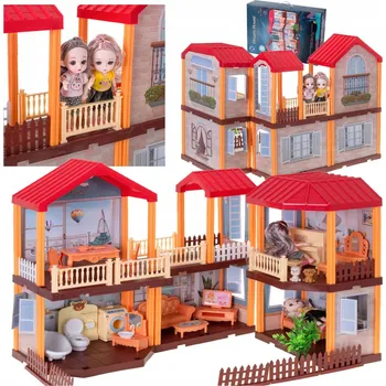 Panenka Domeček pro panenky Ikonka Dream House 51,5 cm