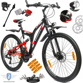 Horské kolo Horské kolo MTB Zundapp Blue 5.0, rám 19 palců, kola 27,5", černé