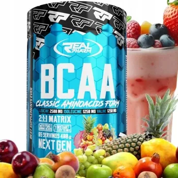 Aminokyselina BCAA prášek Real Pharm BCAA Instant 400g Real Pharm 400 g ovocný punč