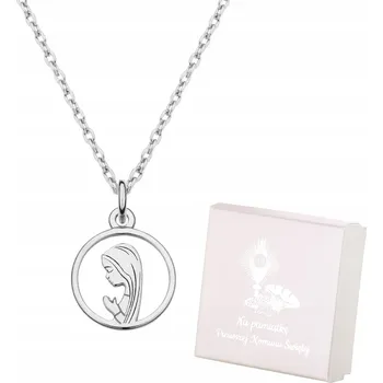 Náhrdelník Stříbrný náhrdelník s medailonkem Panny Marie Fatimské