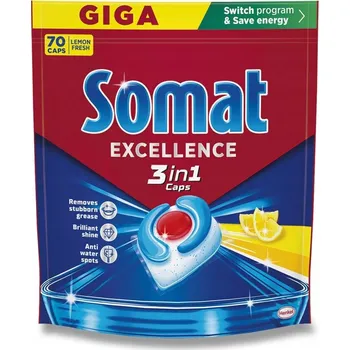 Somat Excellence 3v1 Tablety do myčky LEMON 70 ks